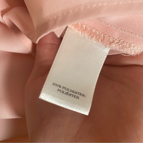 Ann Taylor Petite Baby Pink Sleeveless Ruffled Tank Top - Picture 6 of 6